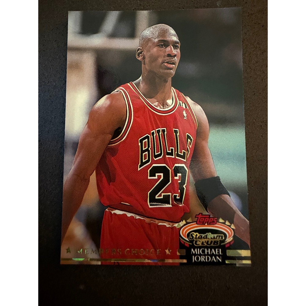 1992-93 Topps Stadium Club Michael Jordan Members Choice 210 Chicago Bulls NBA